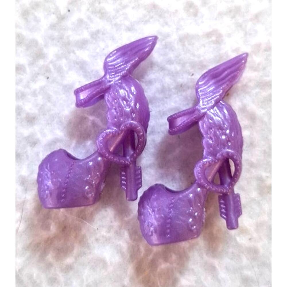 Lavender Pearl Purple C.A. Cupid Mattel Barbie Doll Wings Doll Shoes Heels HTF